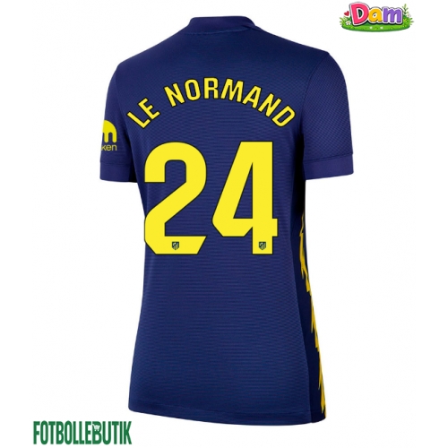 Atletico Madrid Robin Le Normand #24 Bortatröja Kvinnor 2025-26 Kortärmad